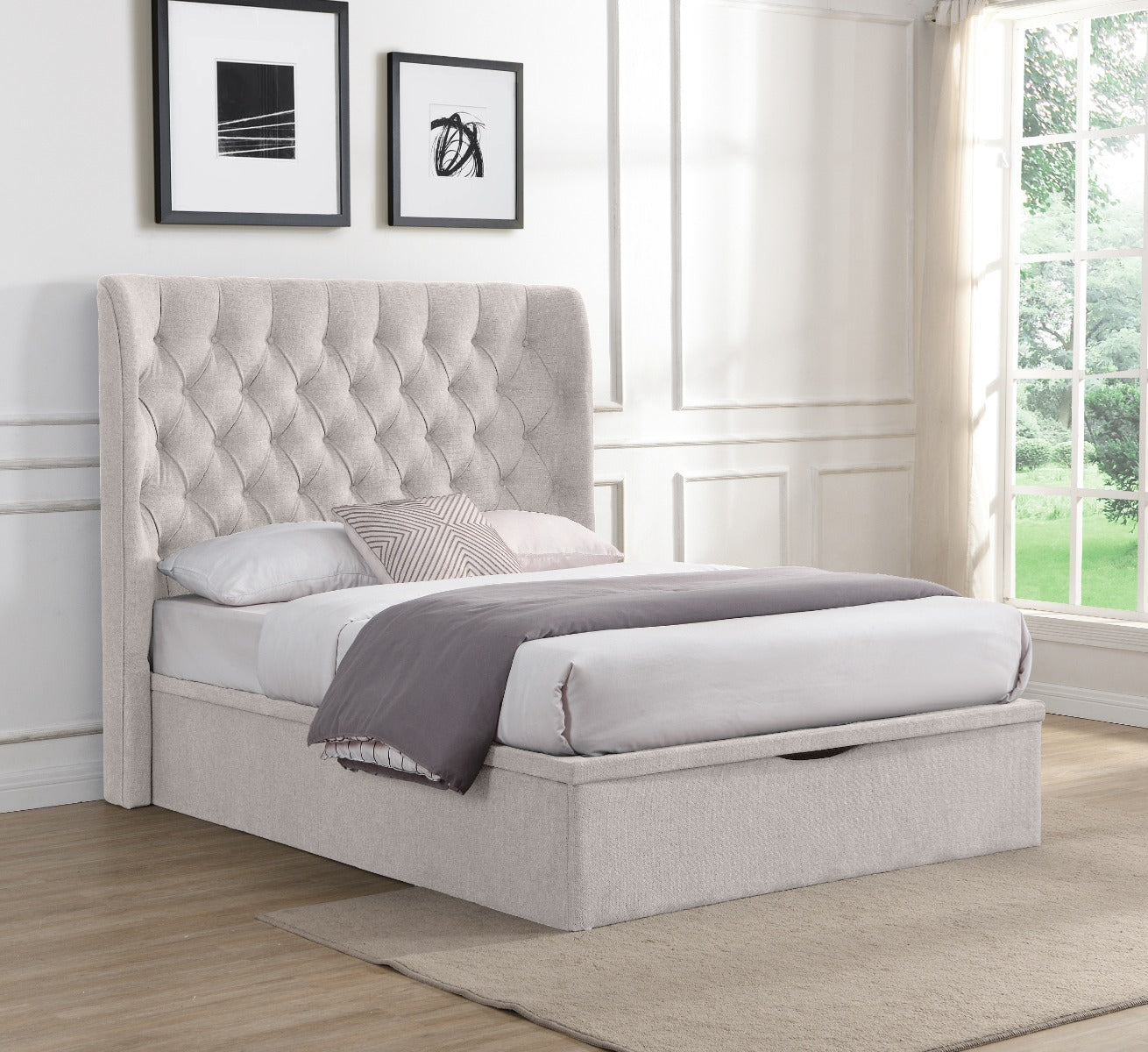 Clara 5ft Bed Beige