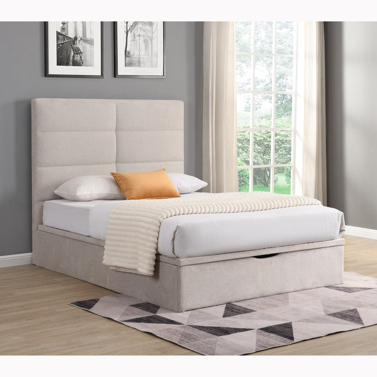 Jessica 5ft Bed Beige