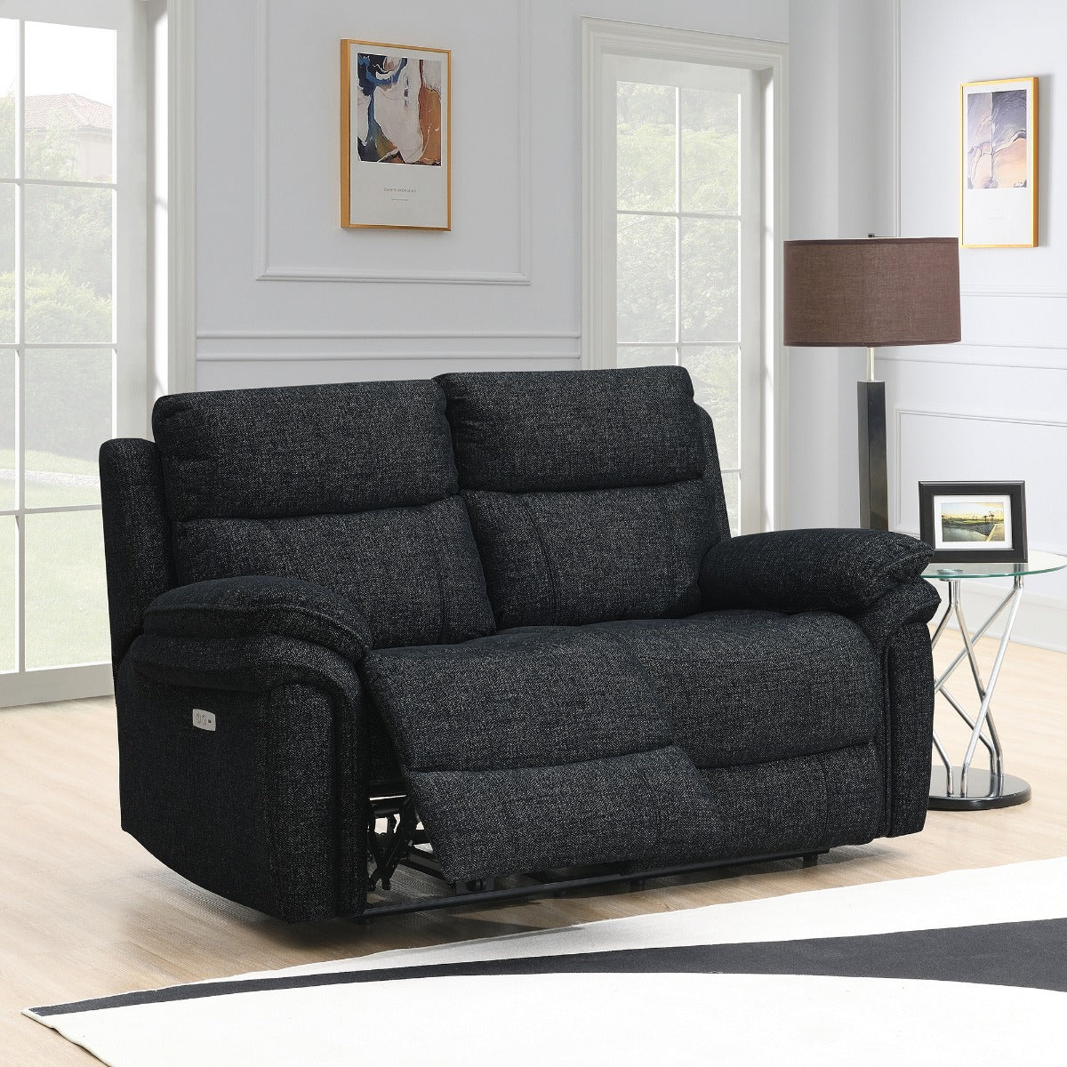 Harrow 2 Seater Elec Black