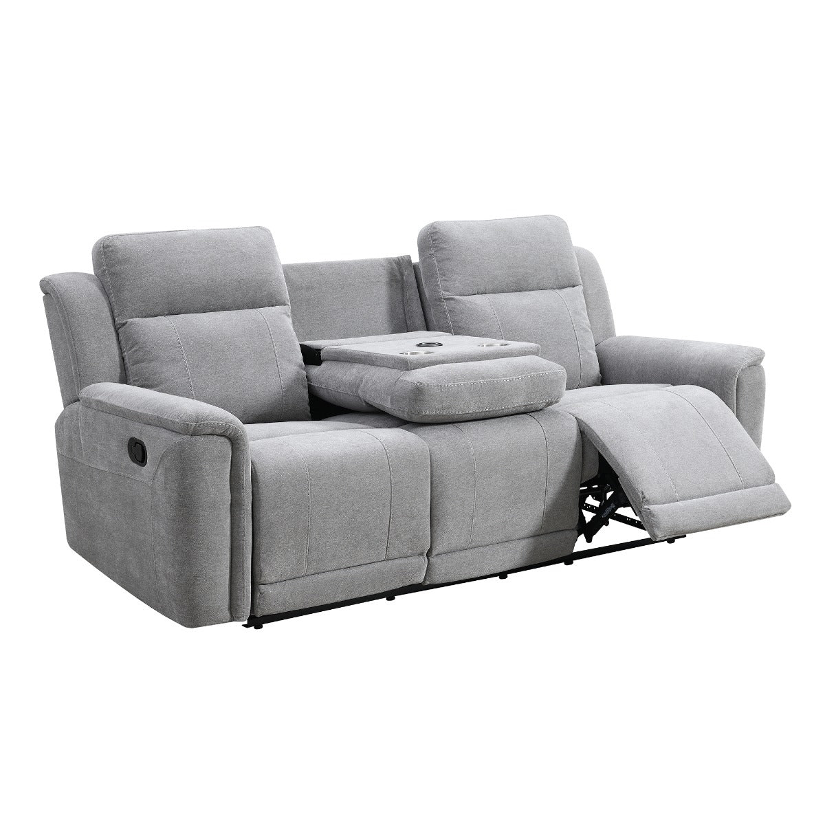 Somerton 3 Seater W/Consol Light Grey