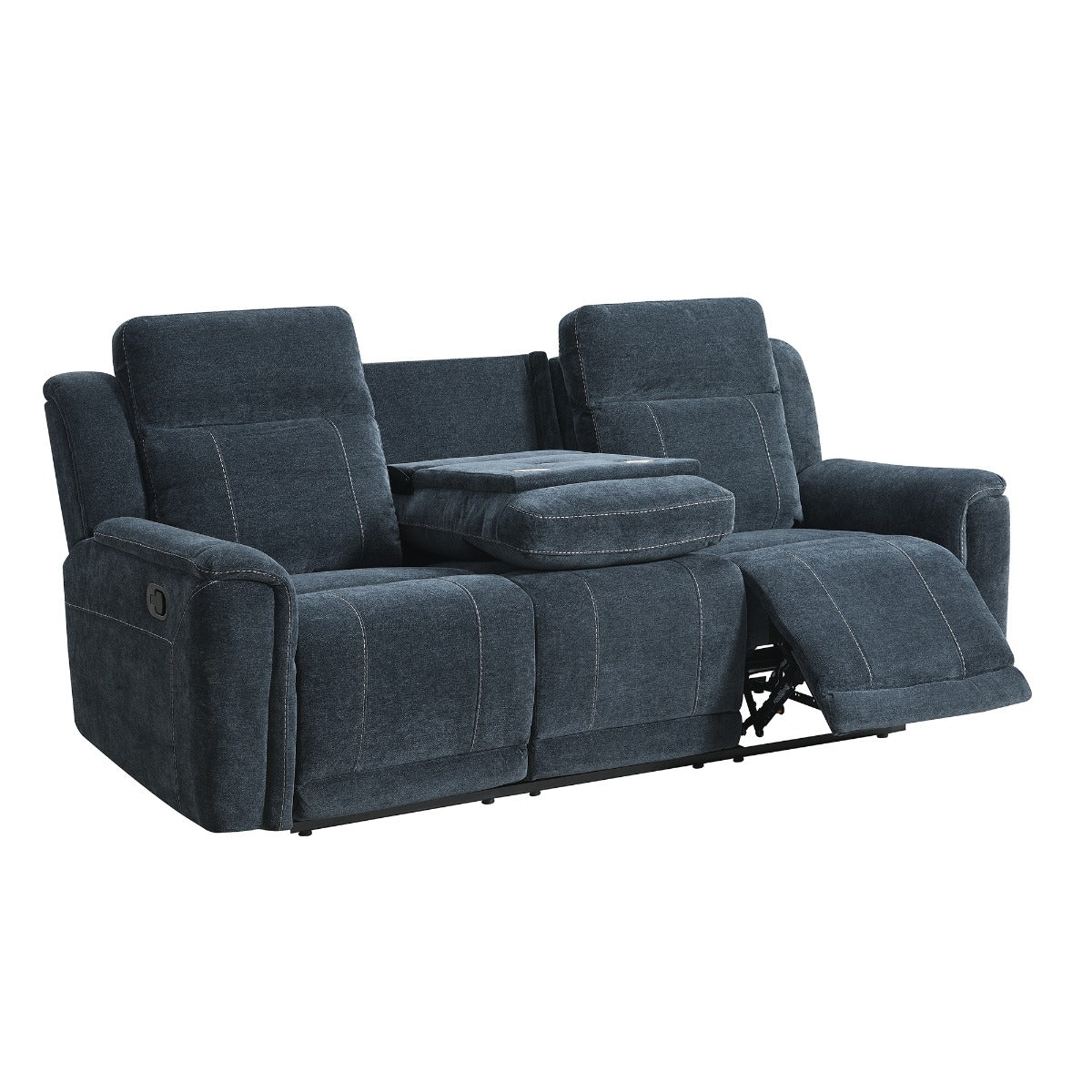 Somerton 3 Seater W/Consol Dark Grey