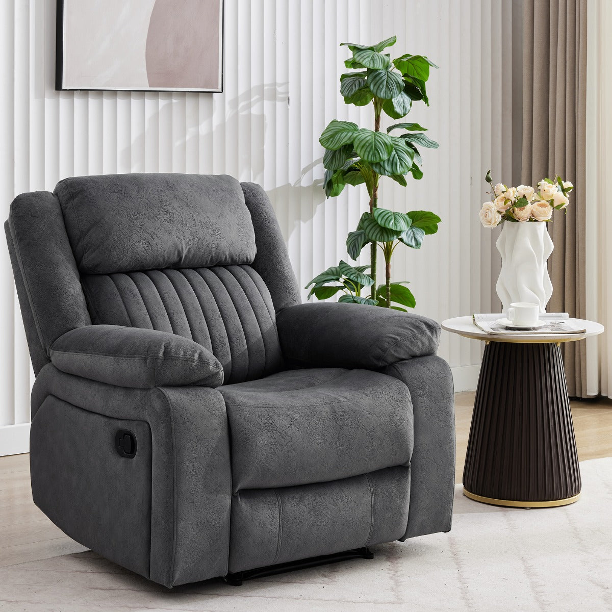 Morgan Chair Recliner Slate Grey