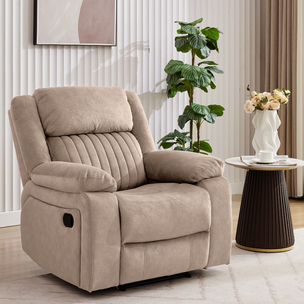Morgan Chair Recliner Taupe