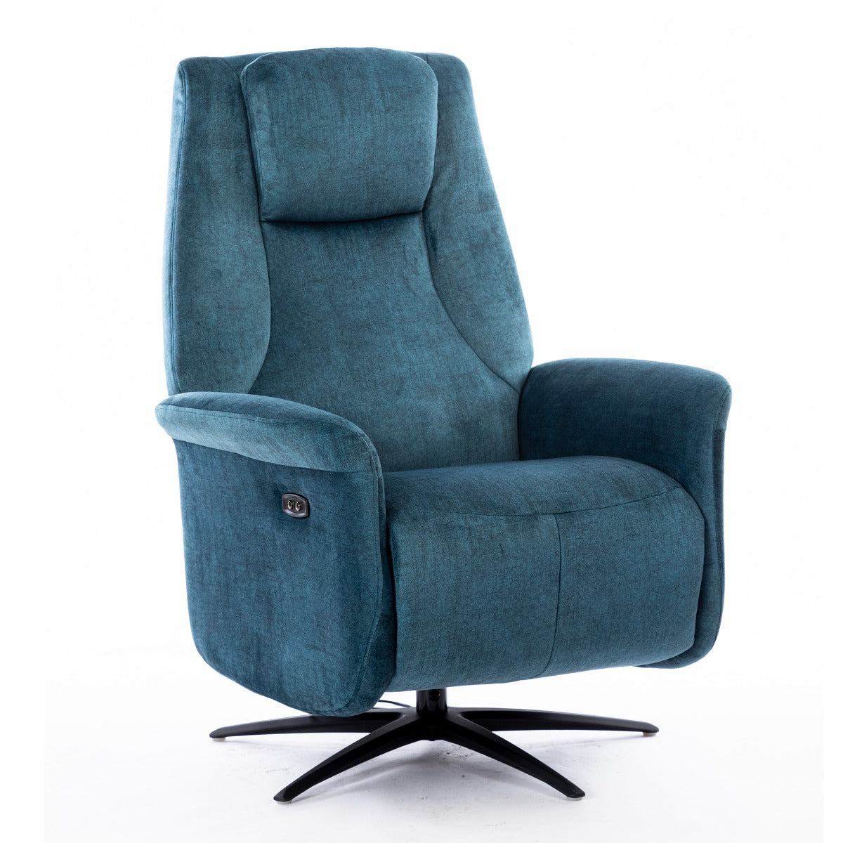 Caesar Swivel Electric Chair Ocean Blue