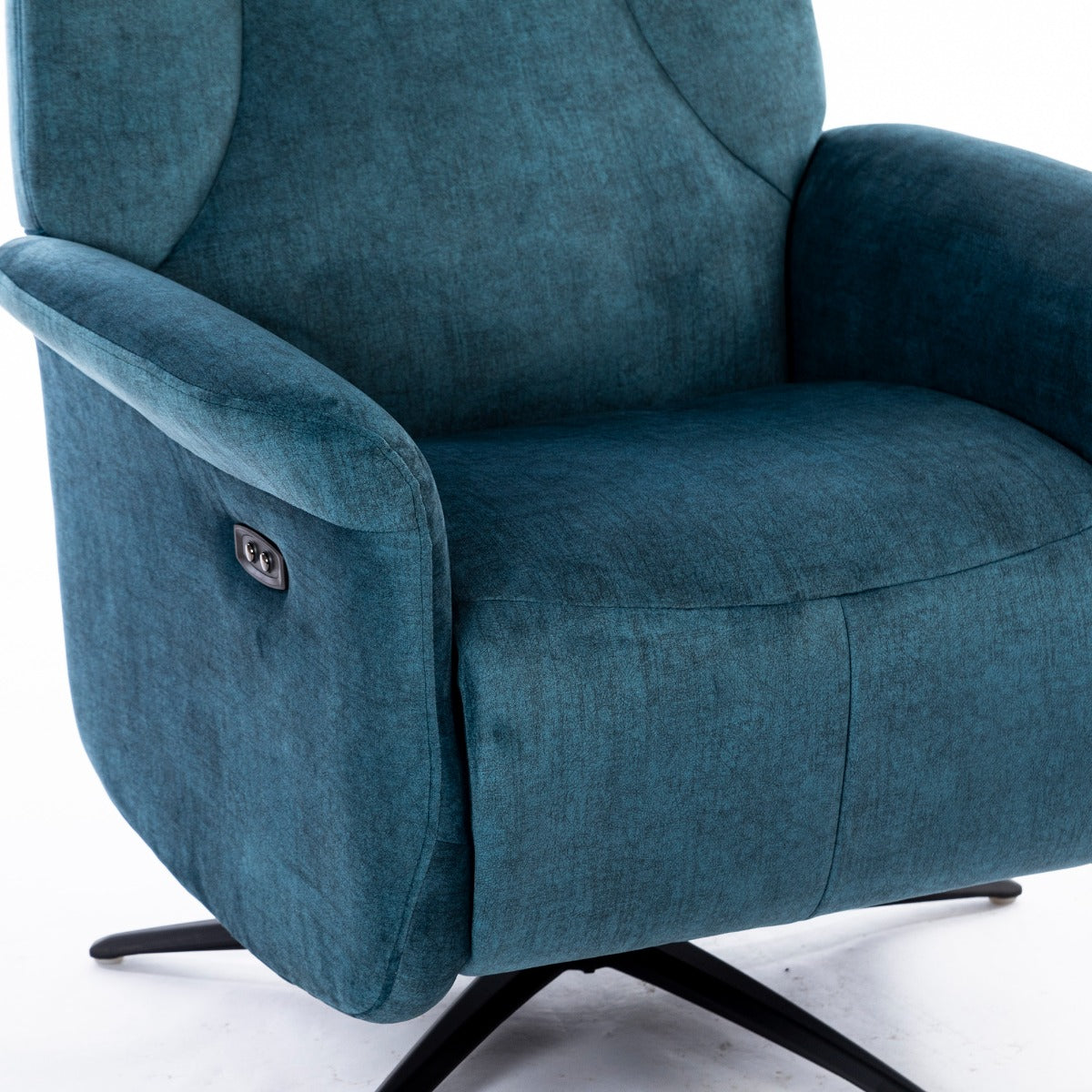 Caesar Swivel Electric Chair Ocean Blue