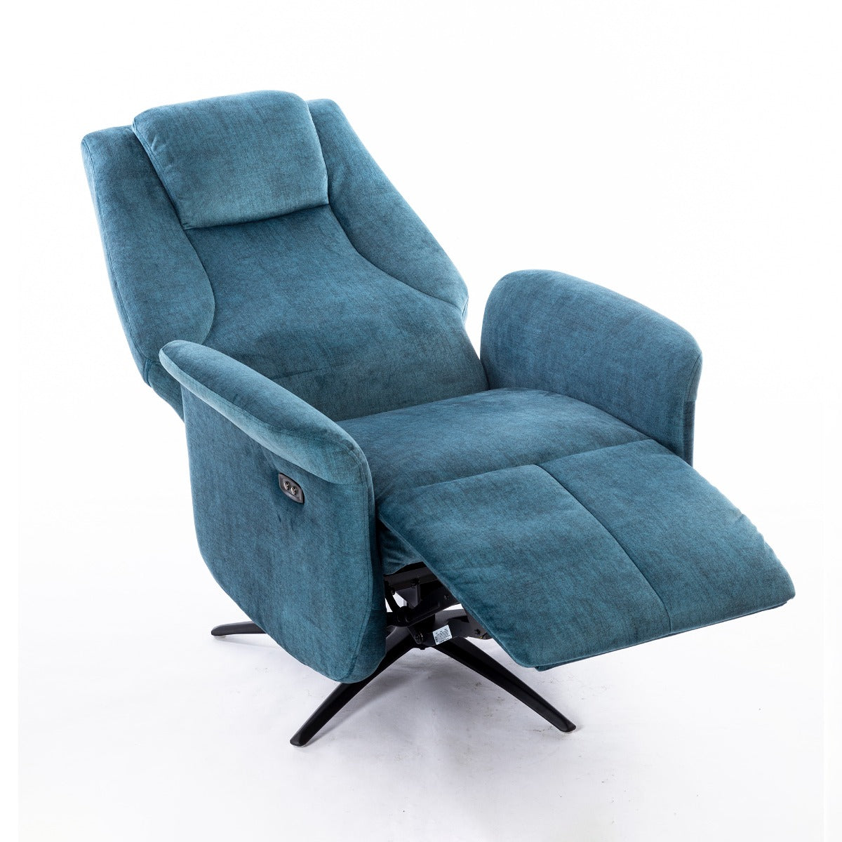 Caesar Swivel Electric Chair Ocean Blue