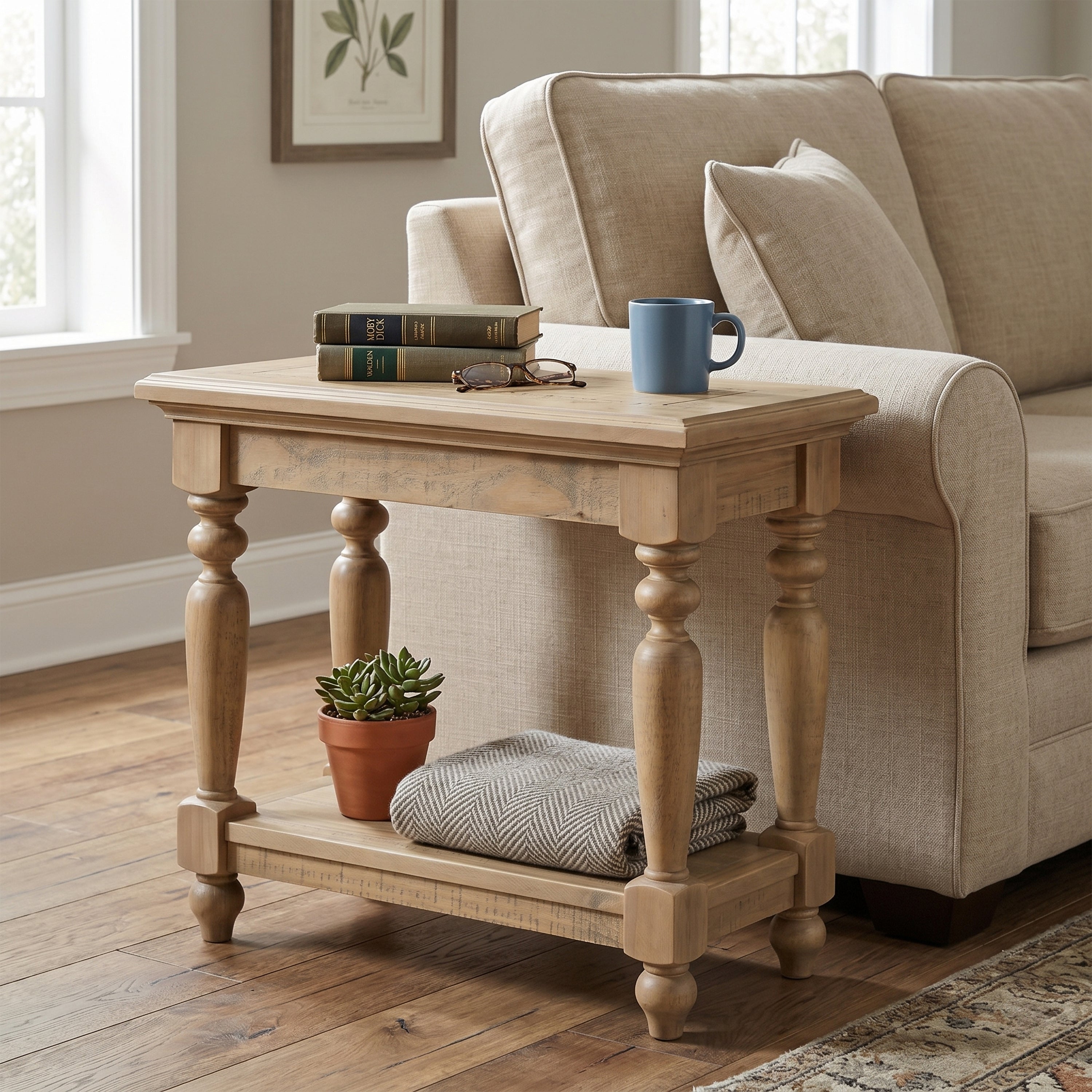 Chateau Rustic Sofa SideTable