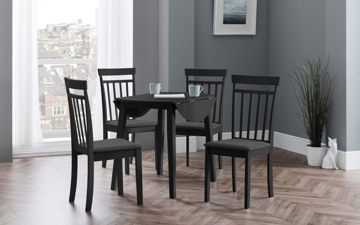 Coast Black Dropleaf Table