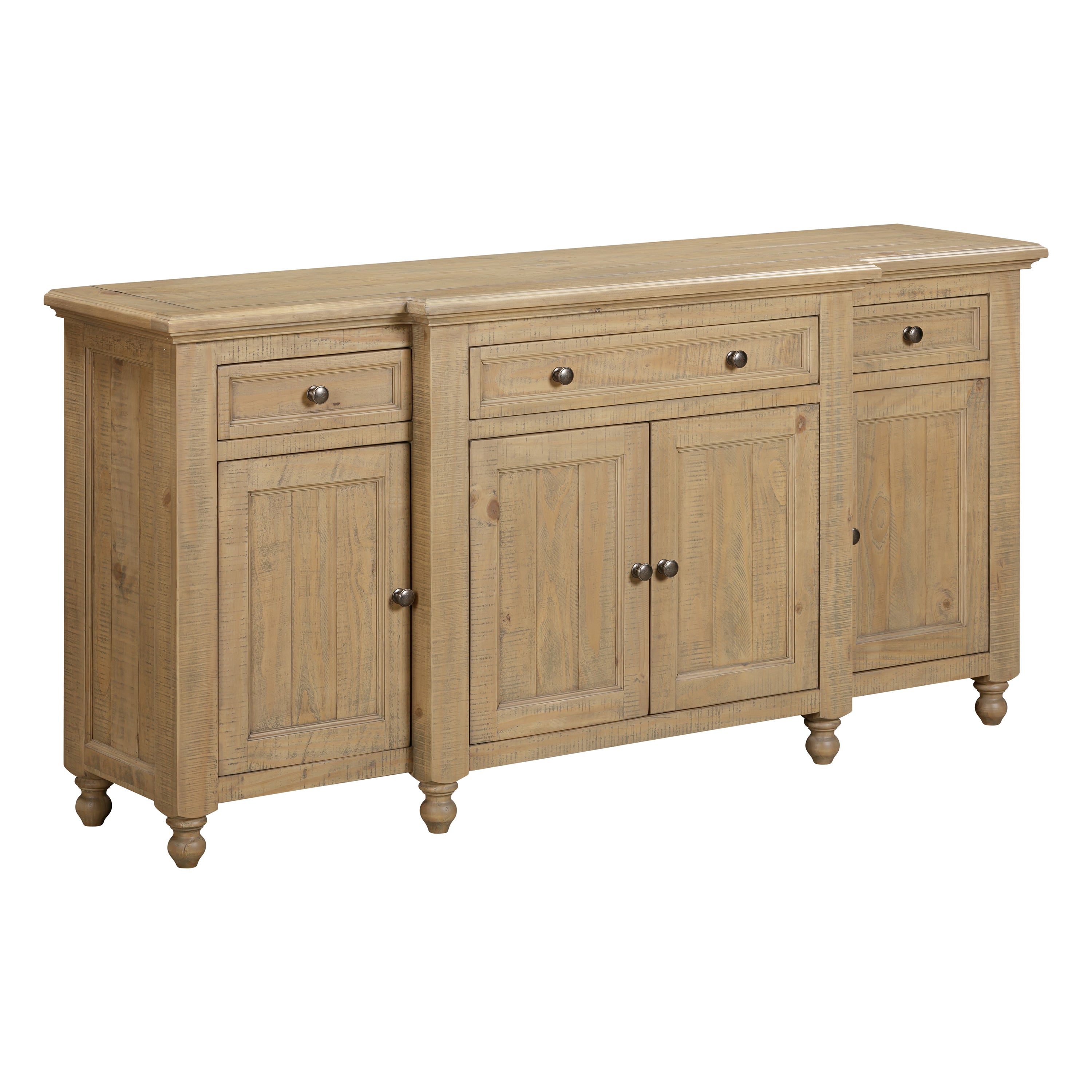 Chateau Rustic 4 Door 3 Drawer Sideboard