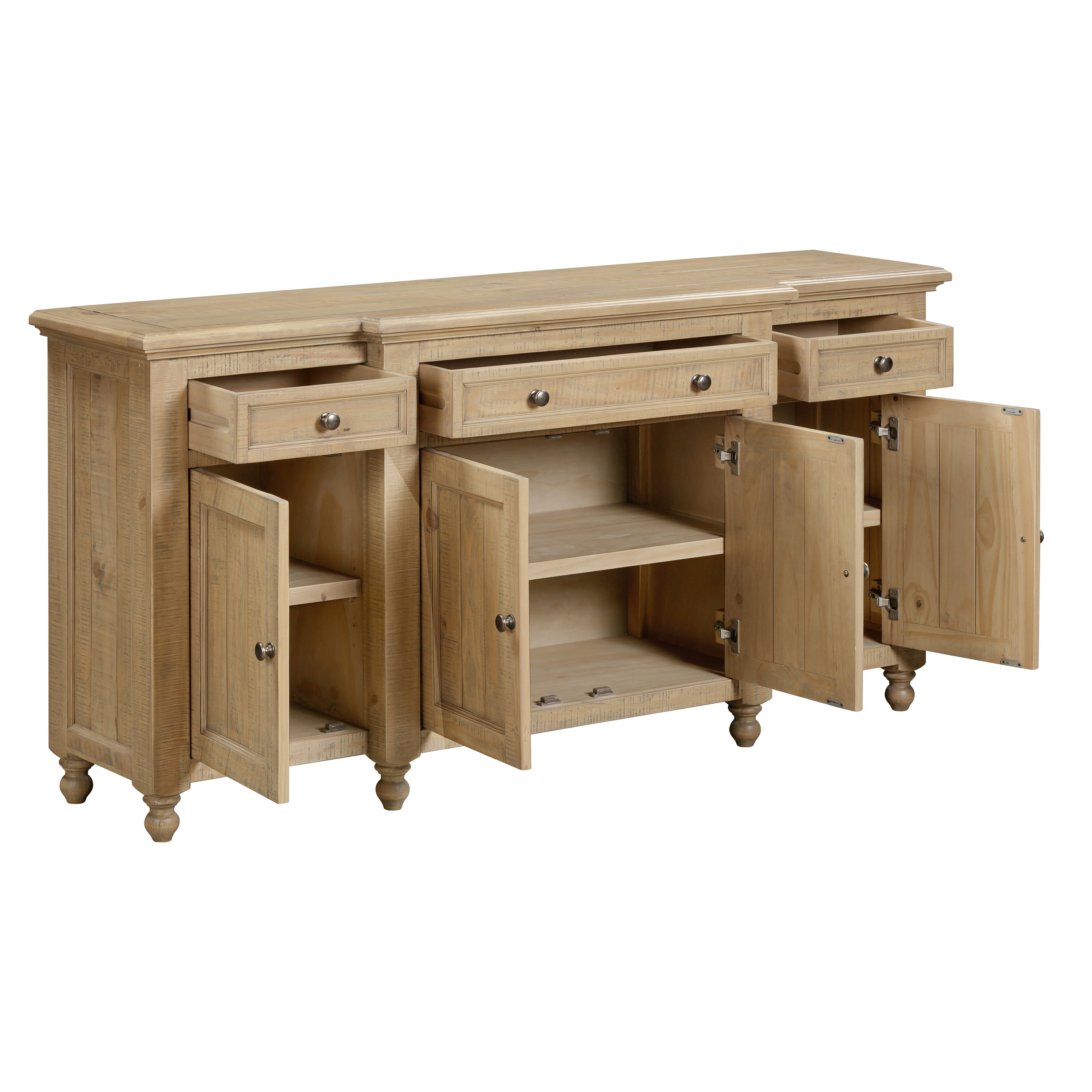 Chateau Rustic 4 Door 3 Drawer Sideboard