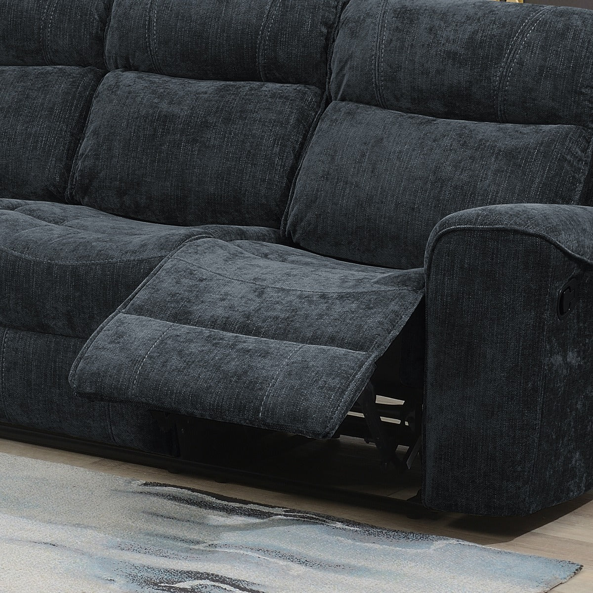 Sandhurst 3 Seater Recliner Dark Grey