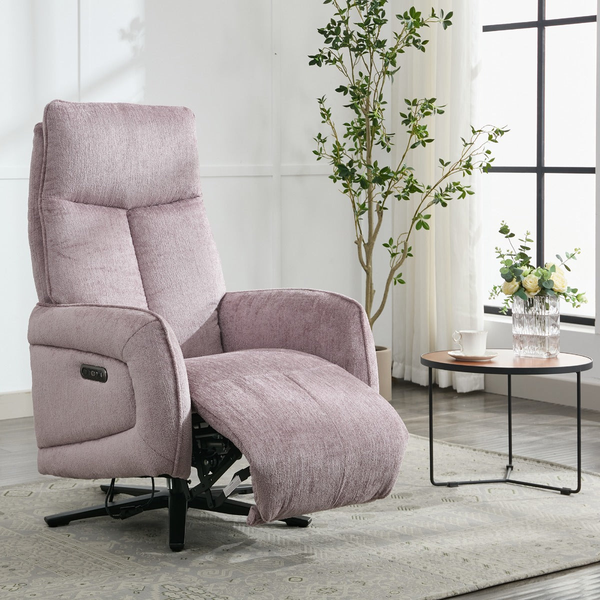 Prestige Fabric Swivel Chair - Lavander