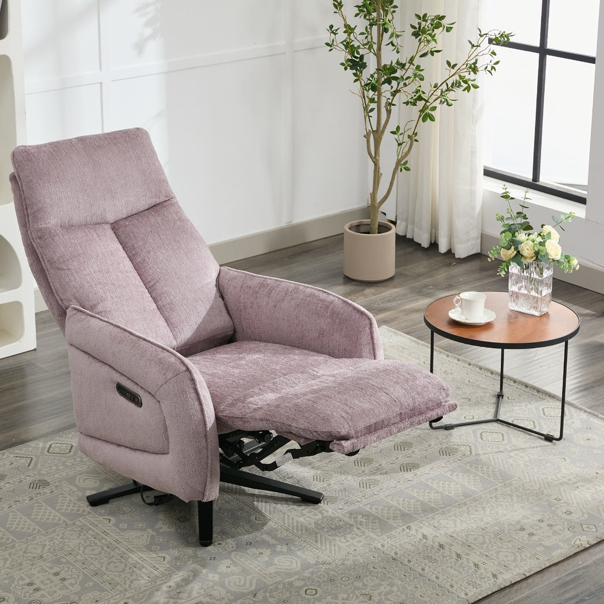 Prestige Fabric Swivel Chair - Lavander