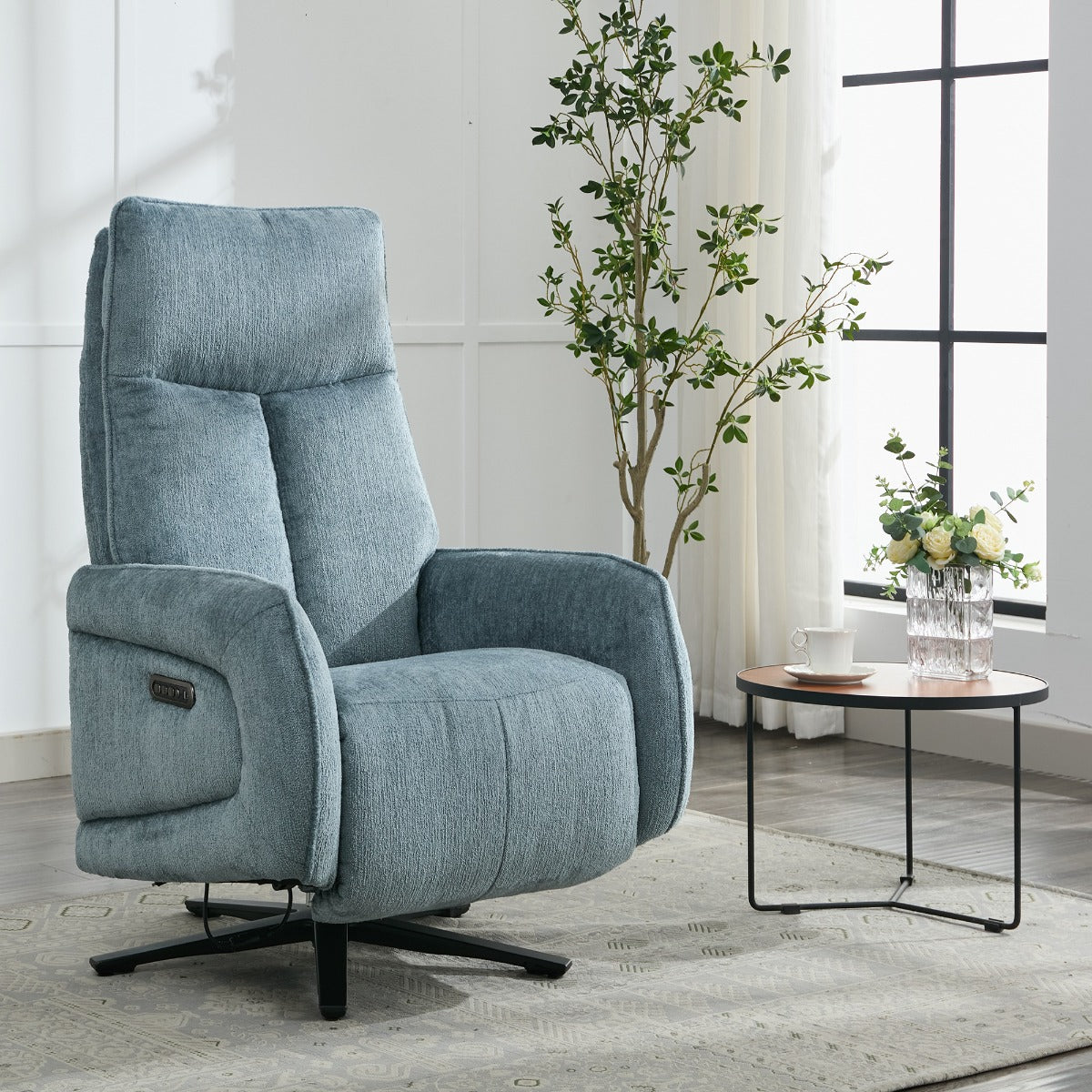 Prestige Fabric Swivel Chair - Arona