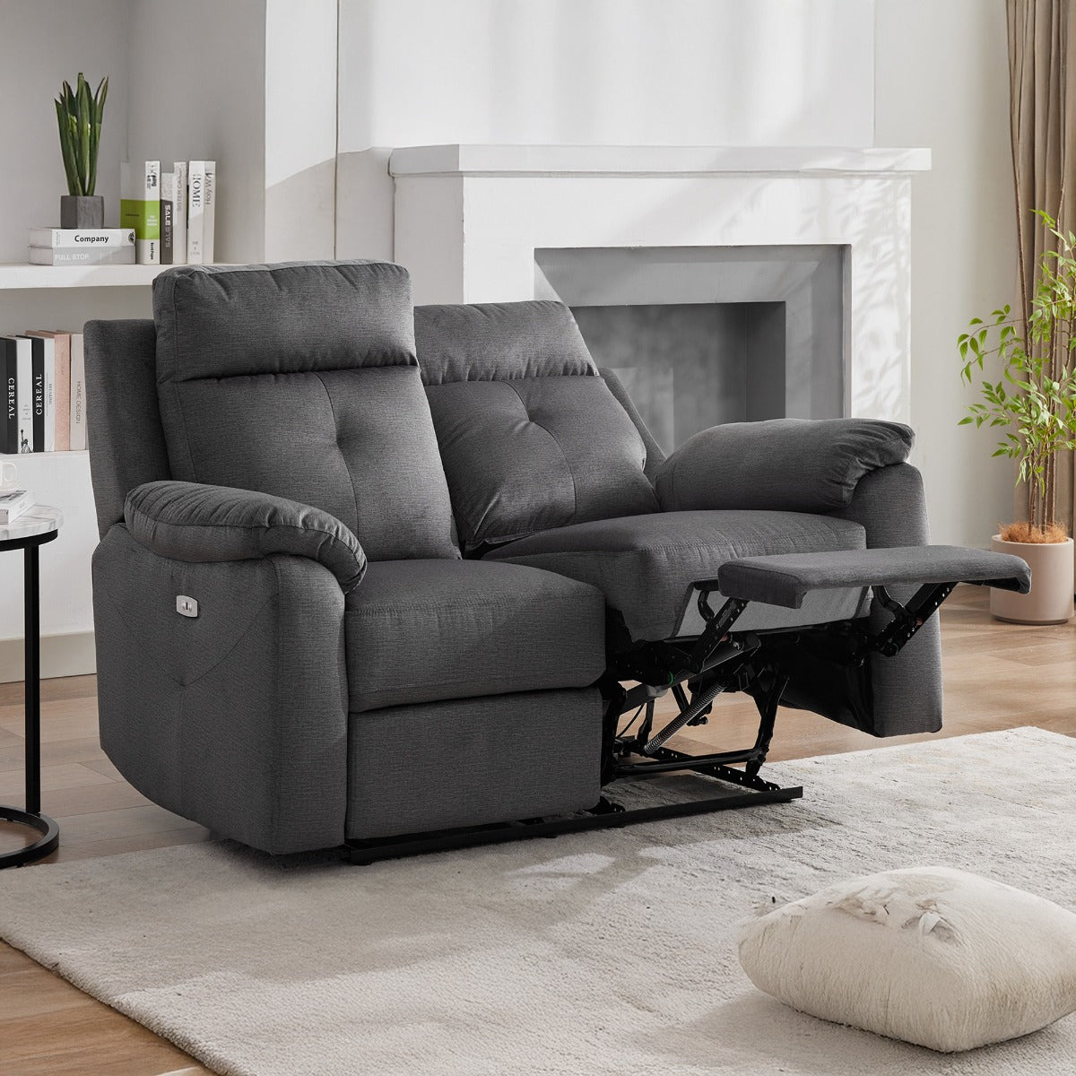Palermo 2 Seater Electric Recliner Anthracite