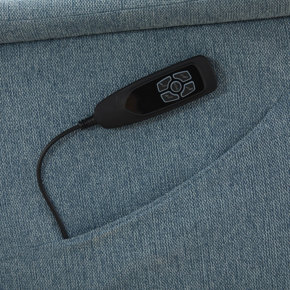 Apero Swivel Electric Recliner Ice Blue - Dual Motor