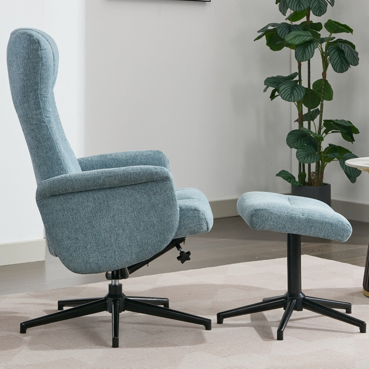 Apero TV Chair & Stool Ice Blue