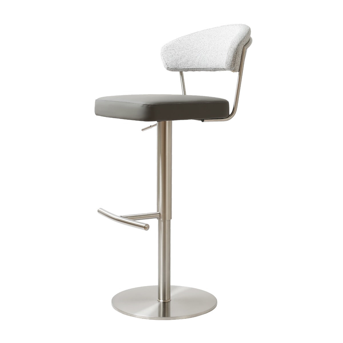 Strata Barstool S/Steel Steel Grey Fusion