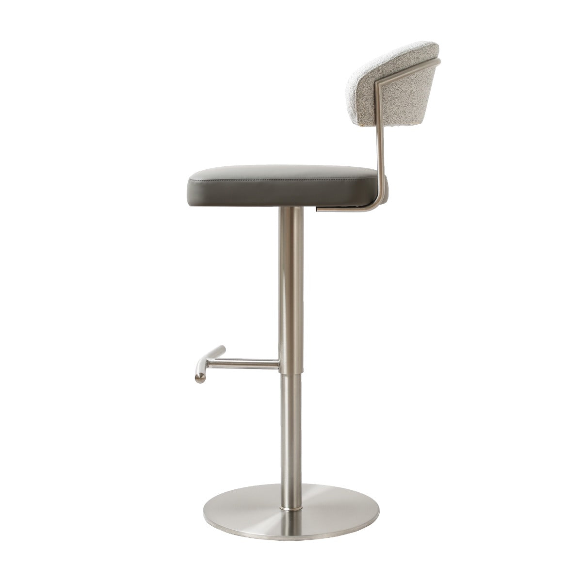 Strata Barstool S/Steel Steel Grey Fusion