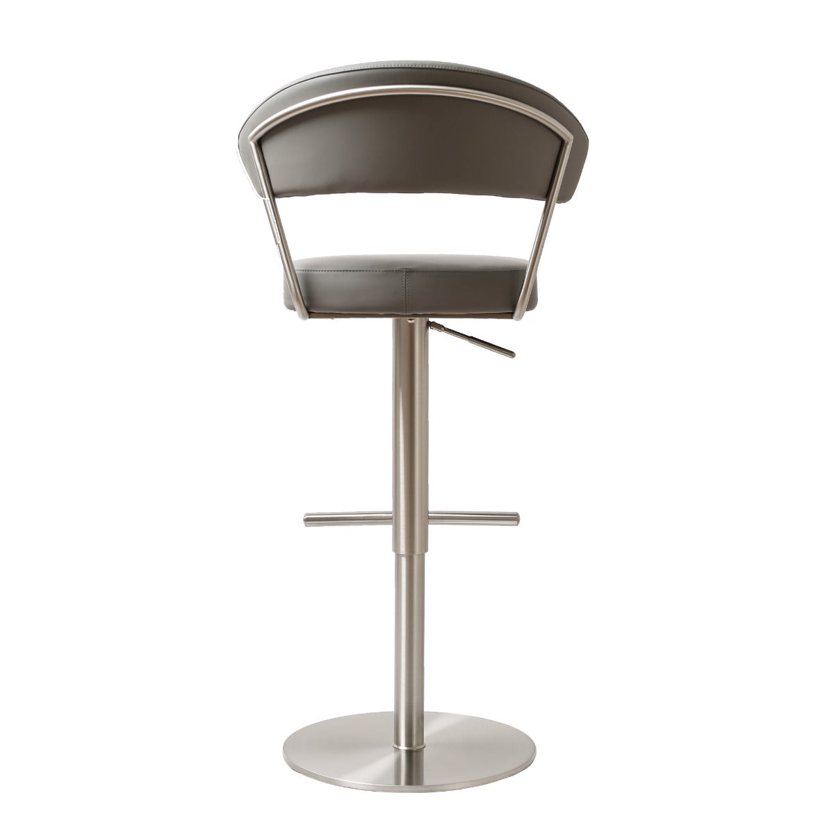 Strata Barstool S/Steel Steel Grey PU