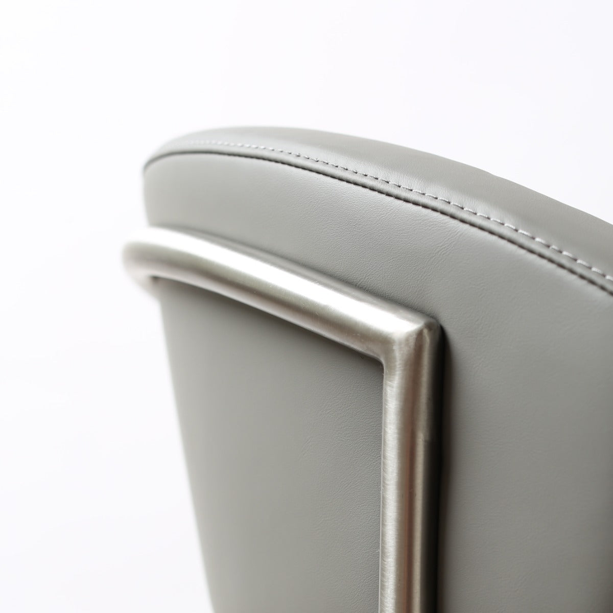 Strata Barstool S/Steel Steel Grey PU