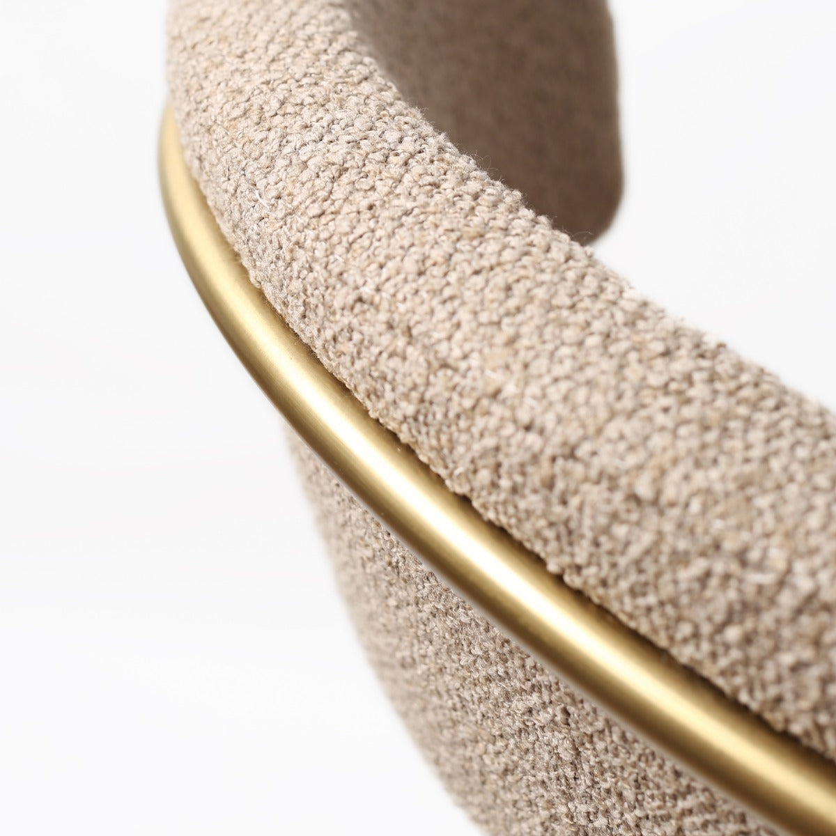Strata Barstool Gold Saddle Brown Fusion