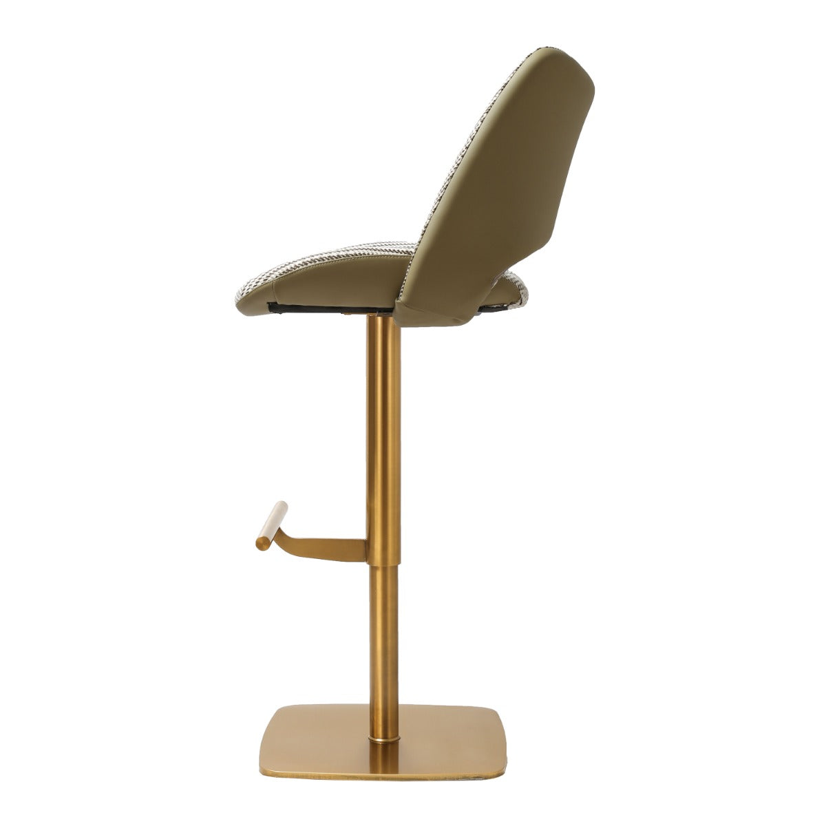 Contour Barstool Gold Olive Fusion