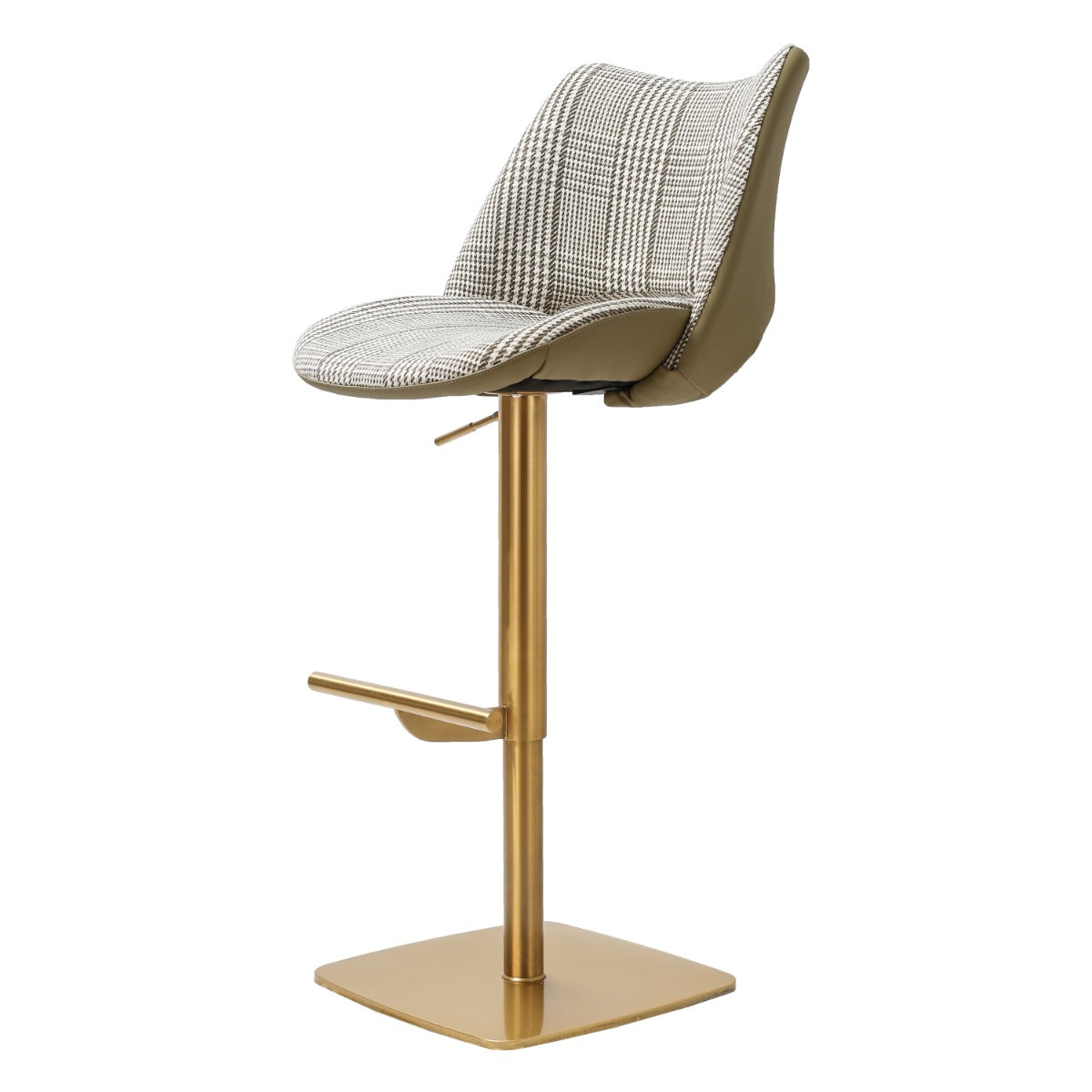 Contour Barstool Gold Olive Fusion