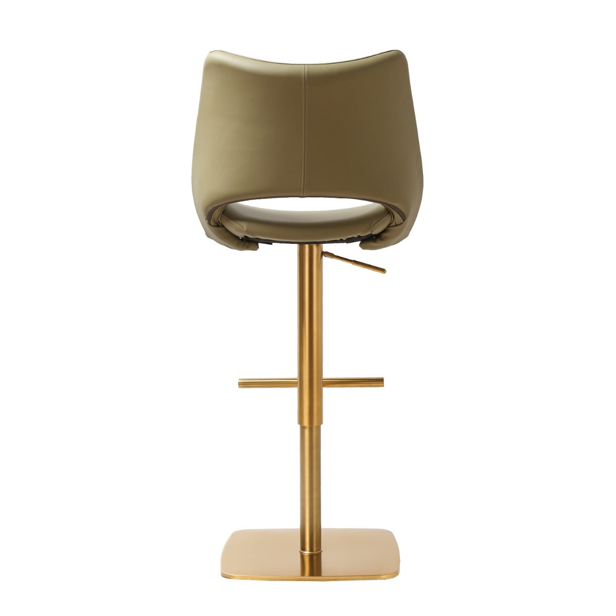 Contour Barstool Gold Olive PU