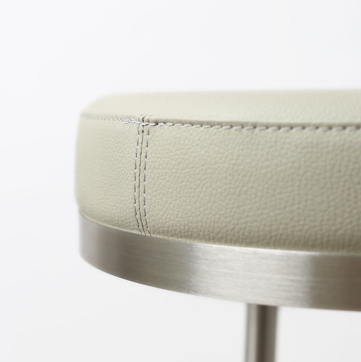 Vibe barstool S/Steel Light Grey PU