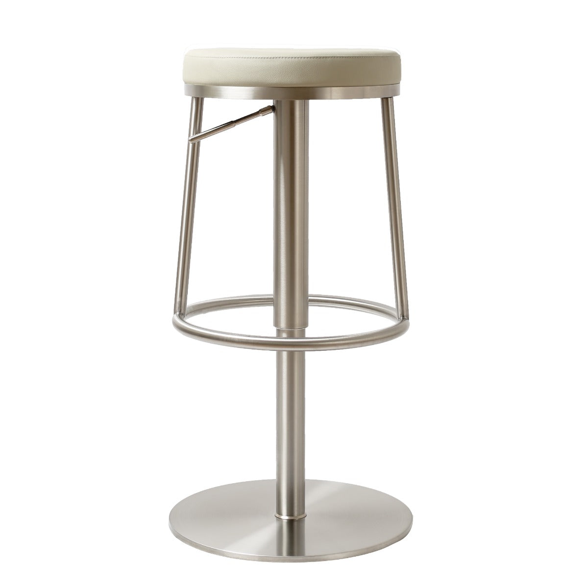 Vibe barstool S/Steel Light Grey PU