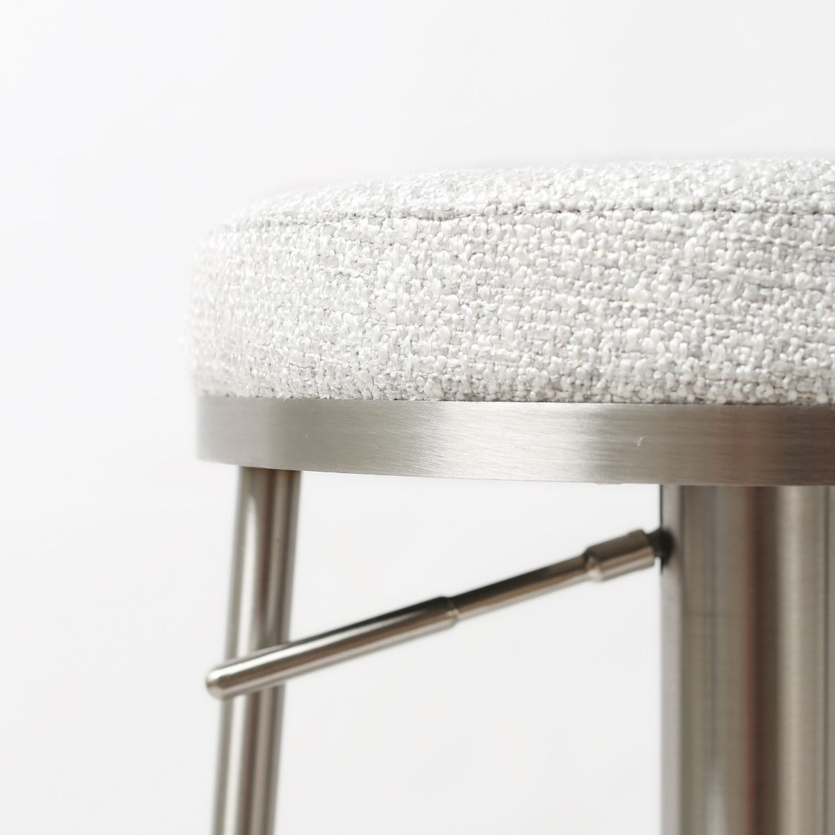 Vibe barstool S/Steel Silver Grey