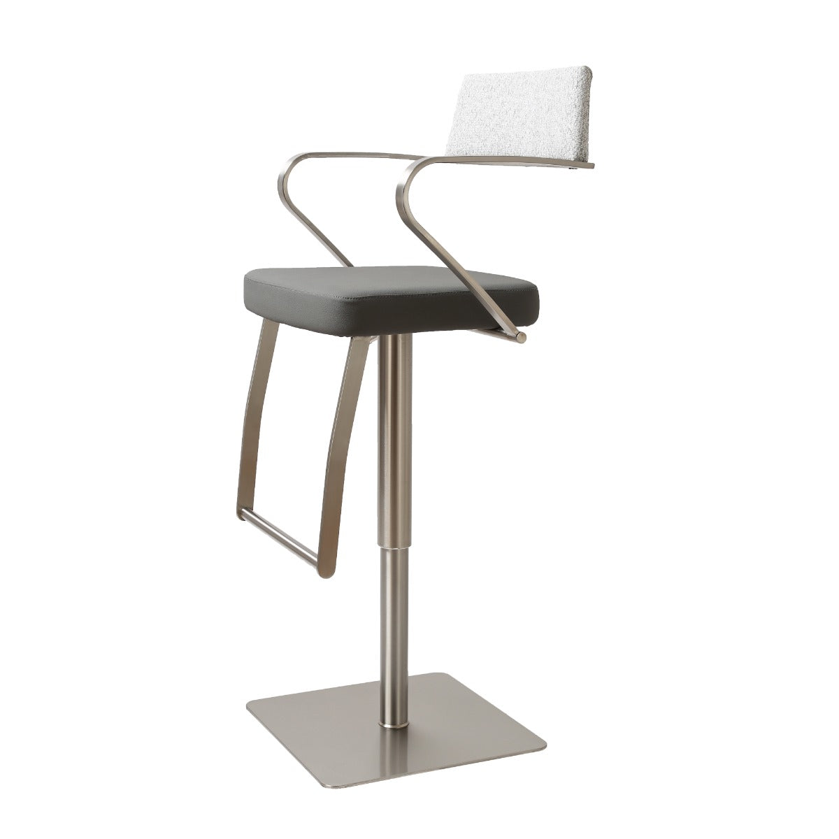 Tempo Barstool S/Steel Smoke Grey Fusion