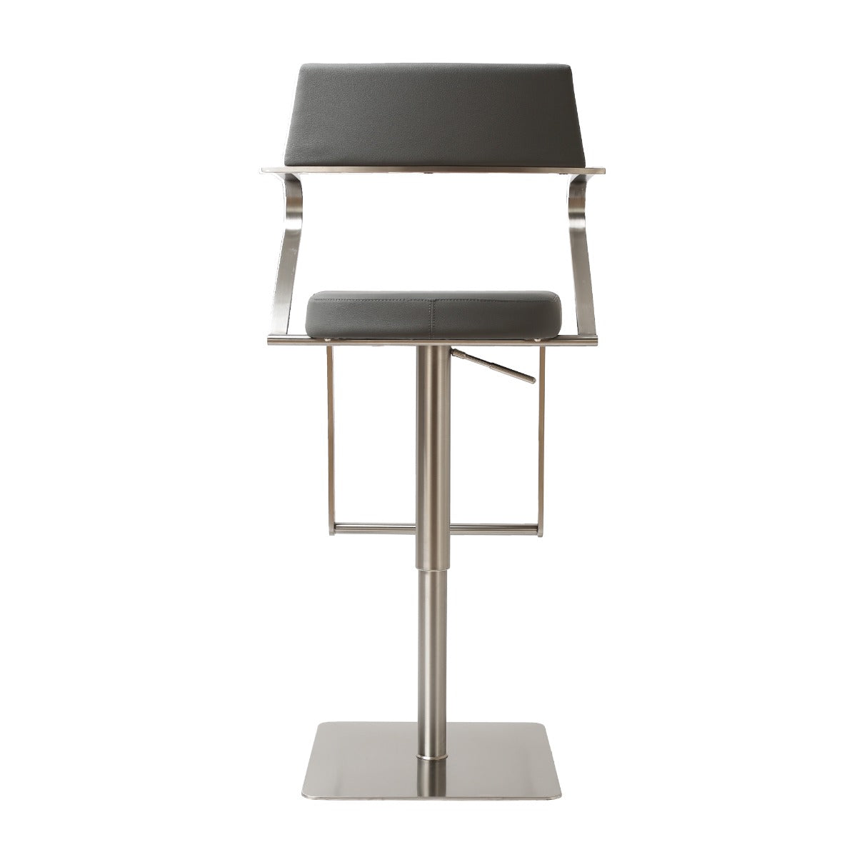 Tempo Barstool S/Steel Charcoal Grey PU