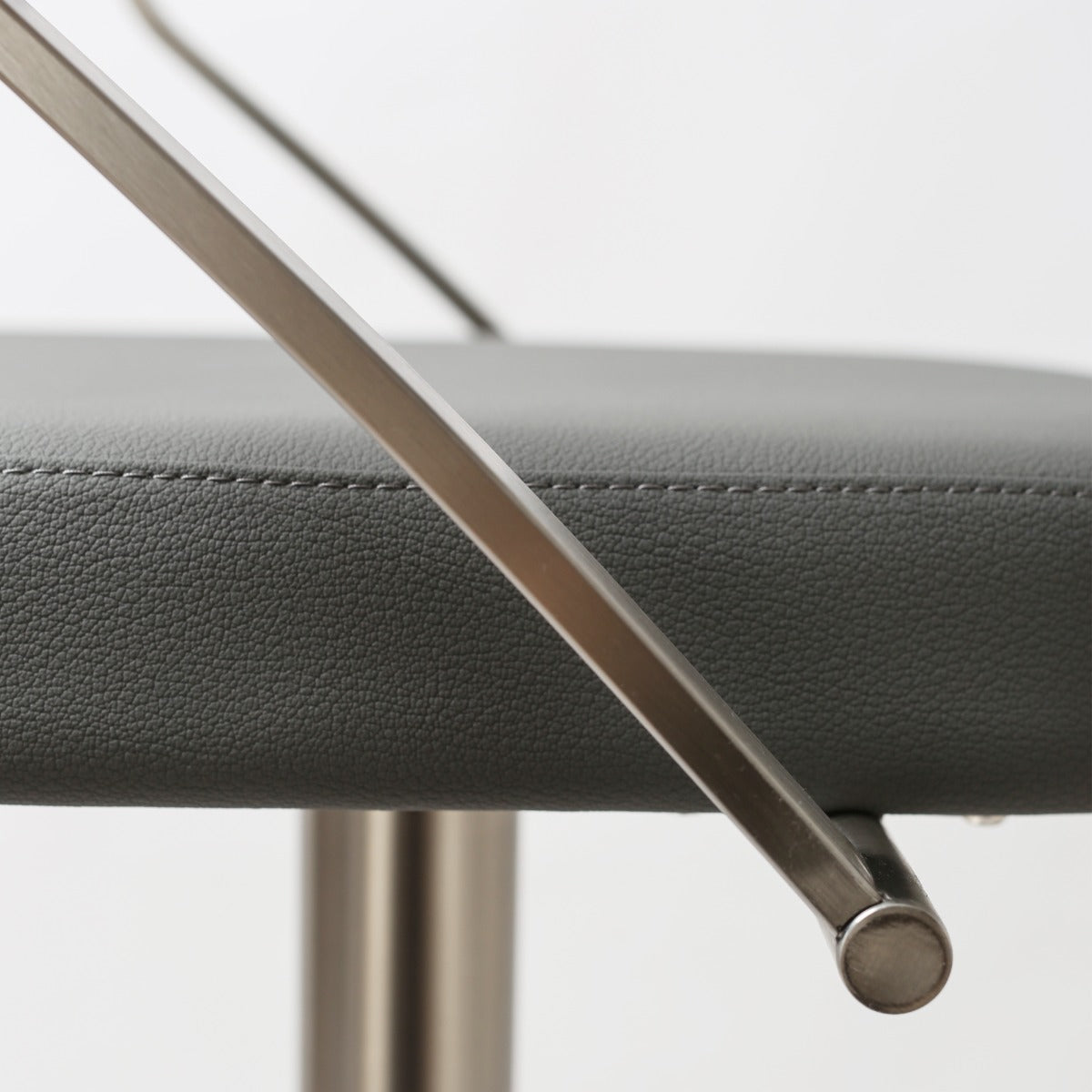 Tempo Barstool S/Steel Charcoal Grey PU