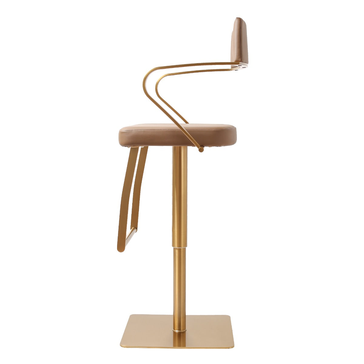 Tempo Barstool Gold Mocha PU