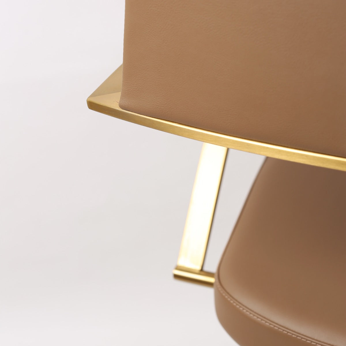 Tempo Barstool Gold Mocha PU