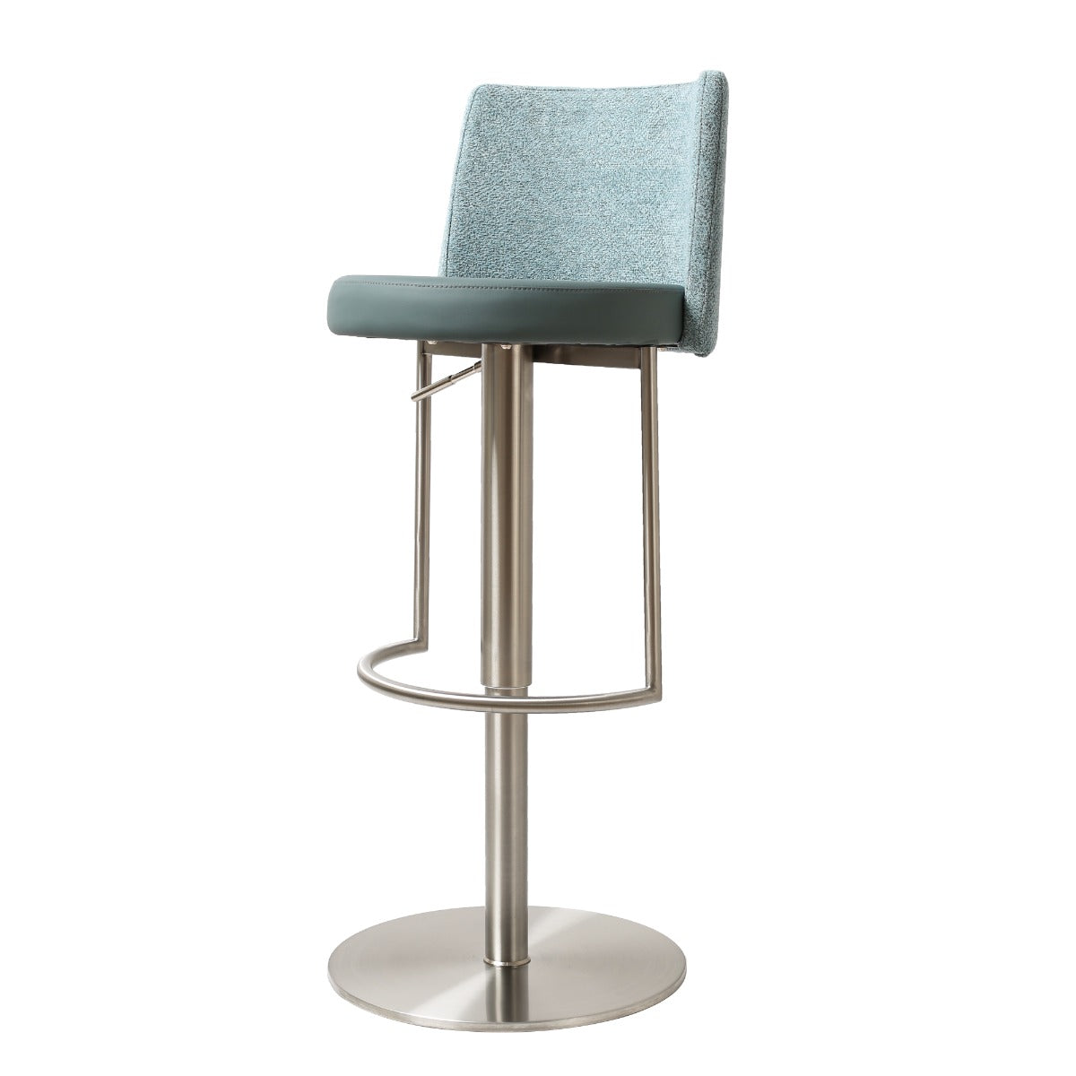 Vogue barstool S/Steel Teal Fusion