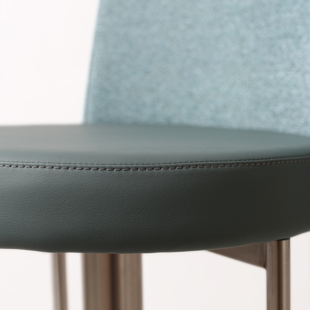 Vogue barstool S/Steel Teal Fusion