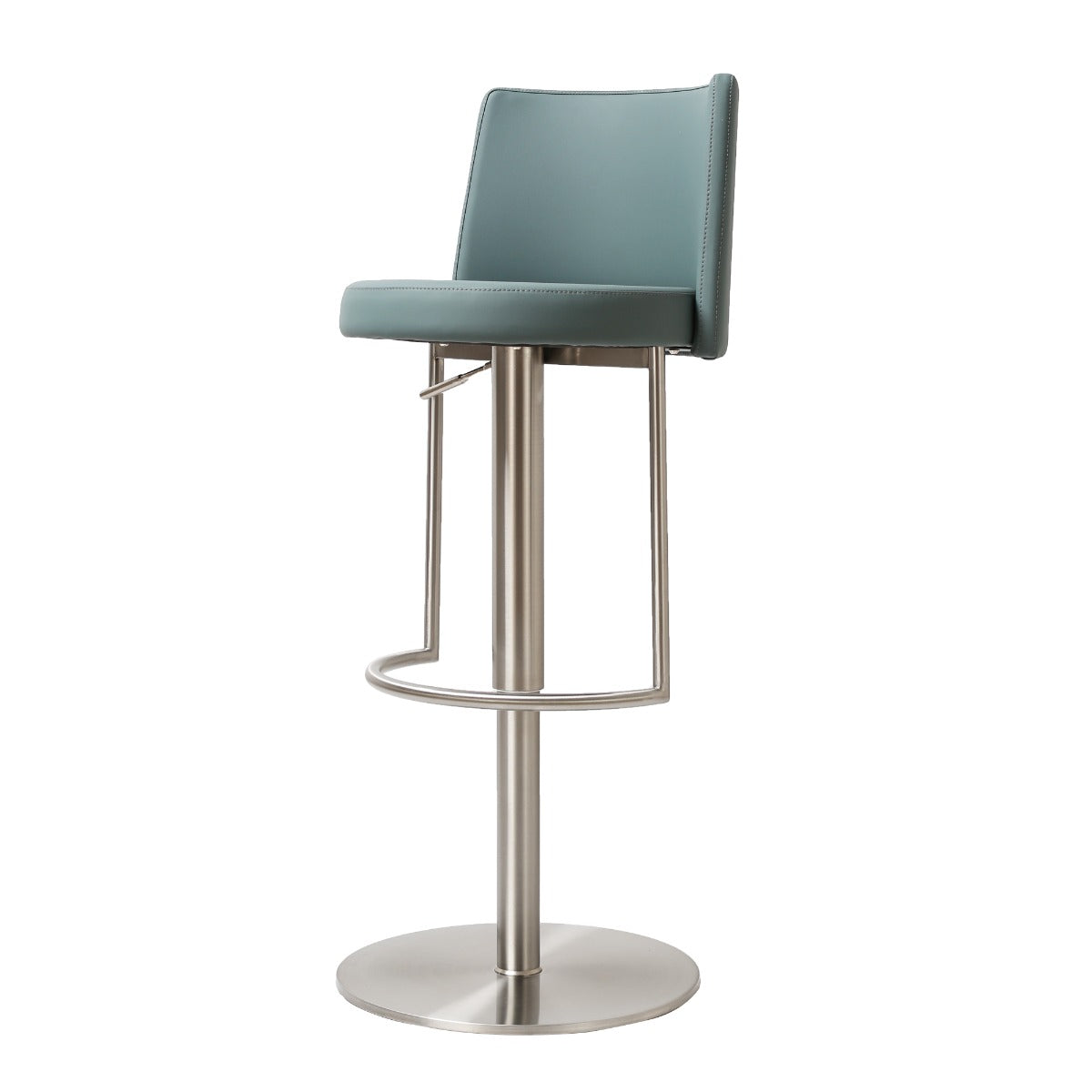 Vogue barstool S/Steel Teal PU