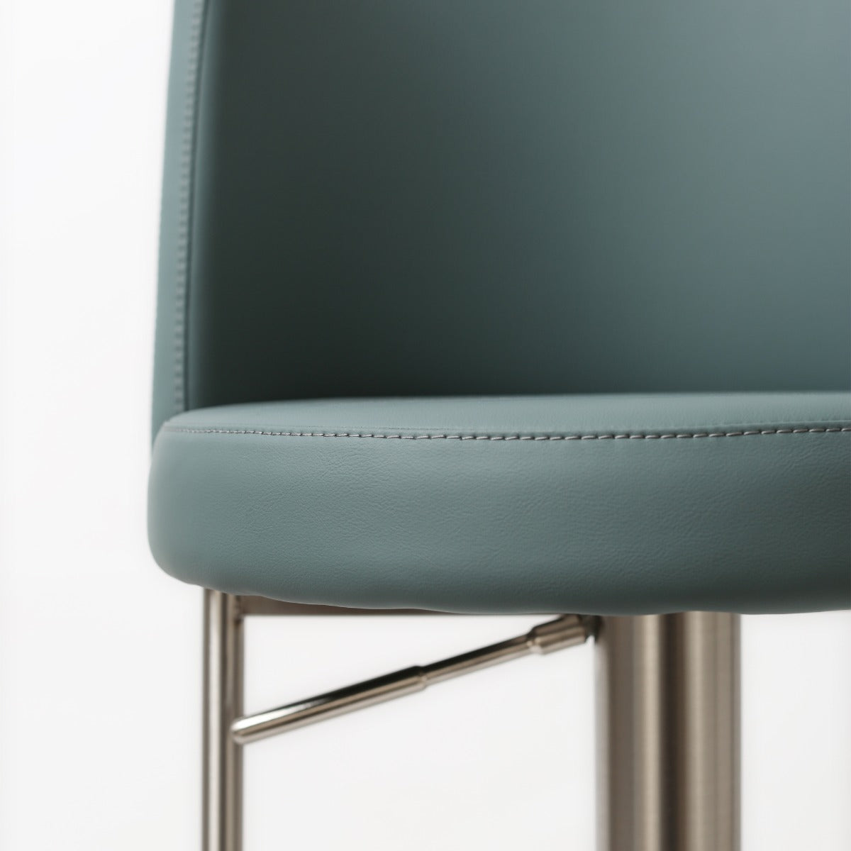 Vogue barstool S/Steel Teal PU