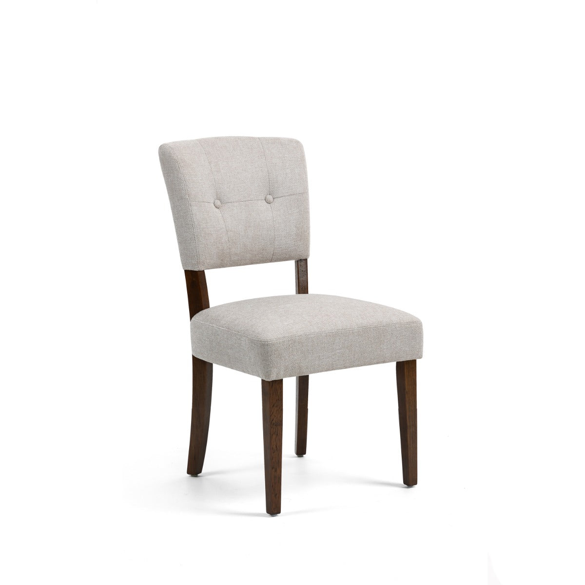 Oakridge Dining Chair -  Beige Fabric Dark Oak