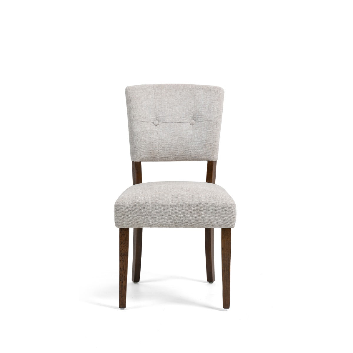 Oakridge Dining Chair -  Beige Fabric Dark Oak