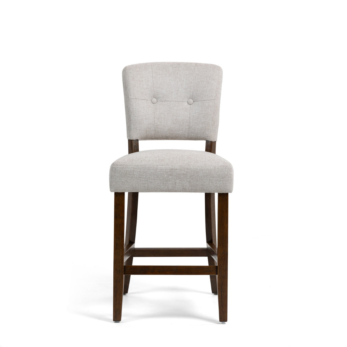Oakridge Counter Stool - Beige Fabric Dark Oak