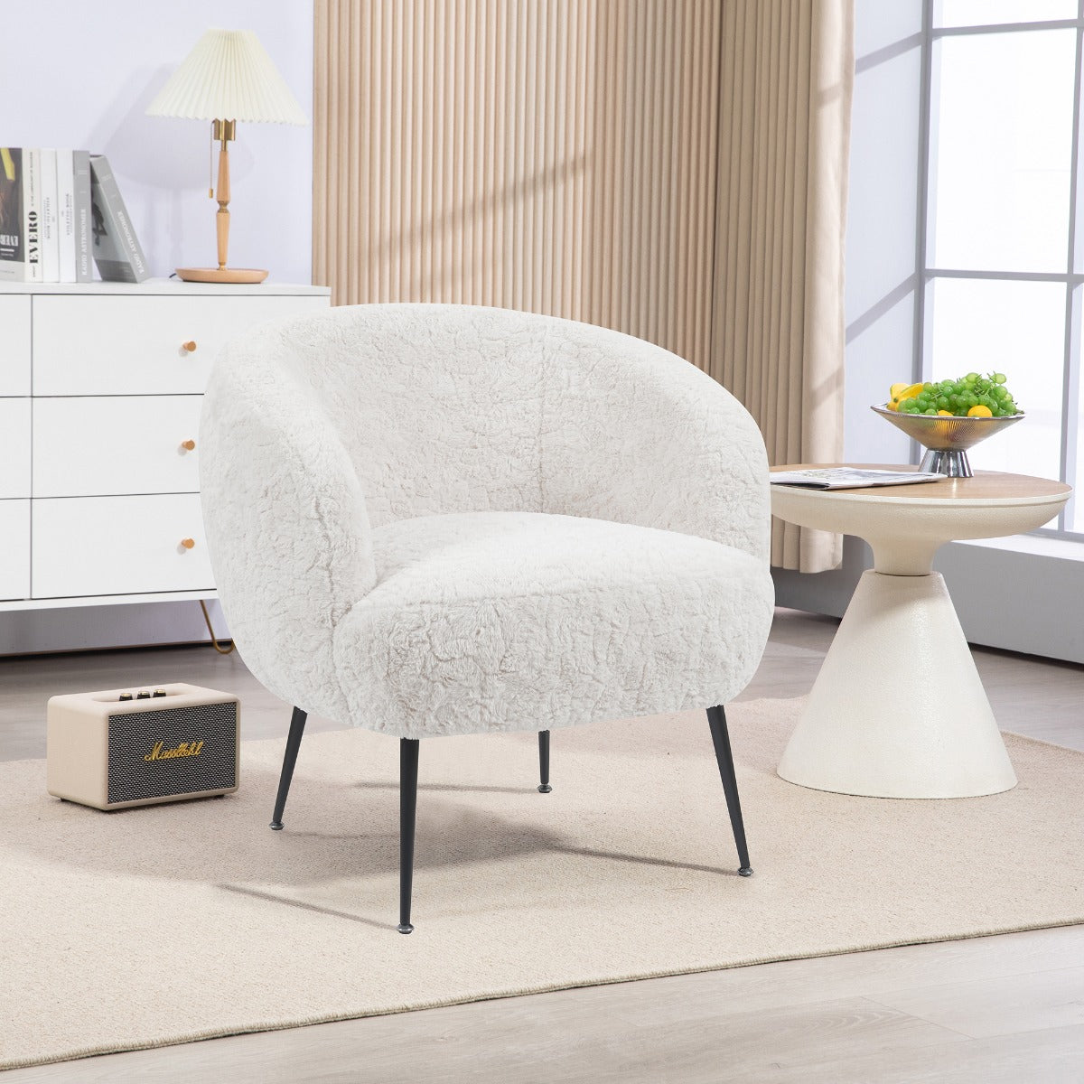 Willow Bedroom Chair - Lamb White