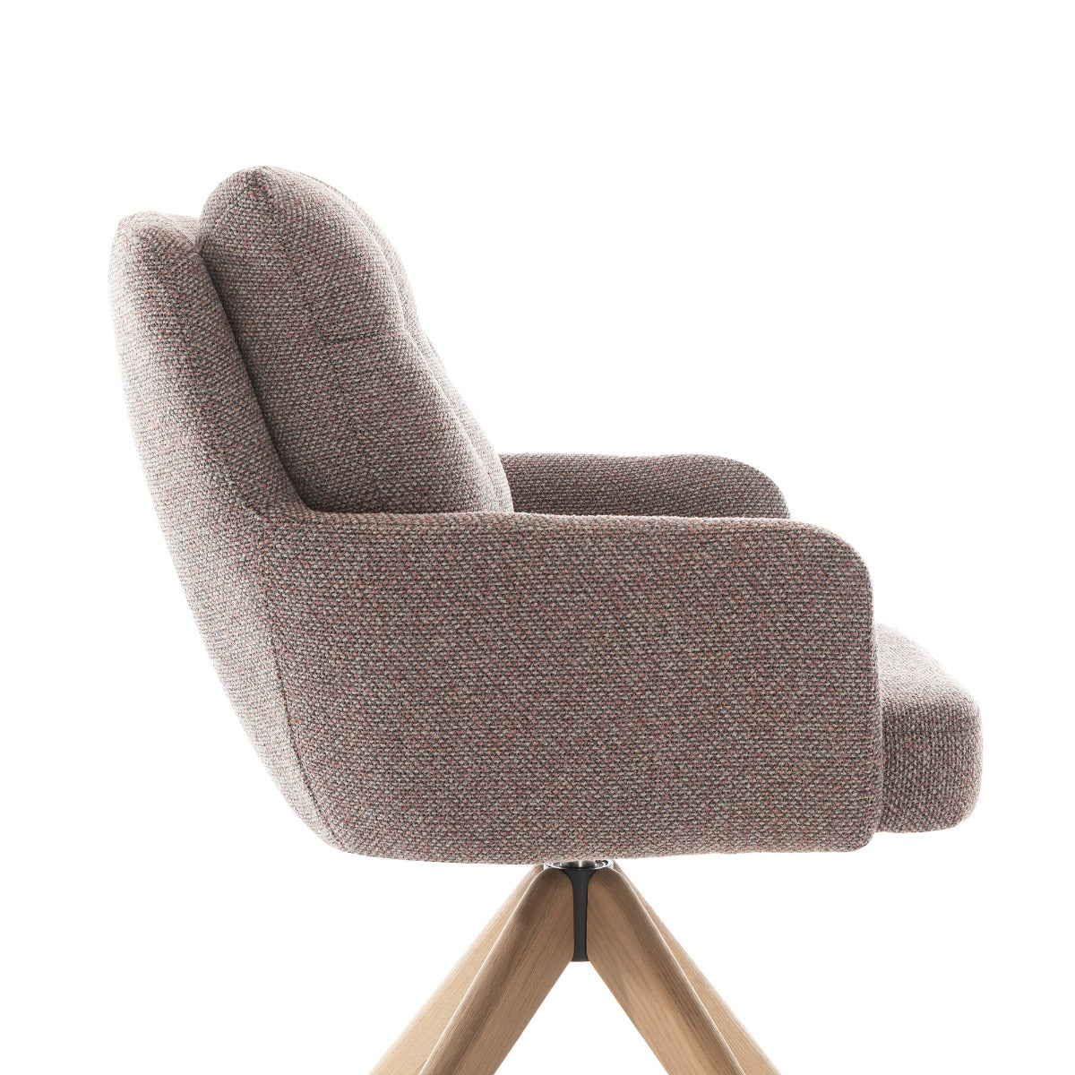 Cotswold Fabric Dining Chair Blush Granite