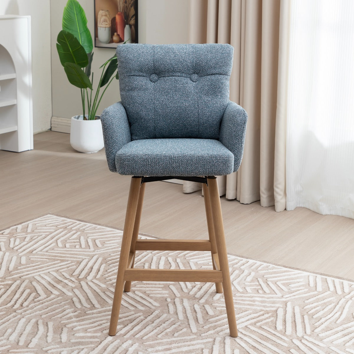 Cotswold Fabric Counter Stool Storm Teal