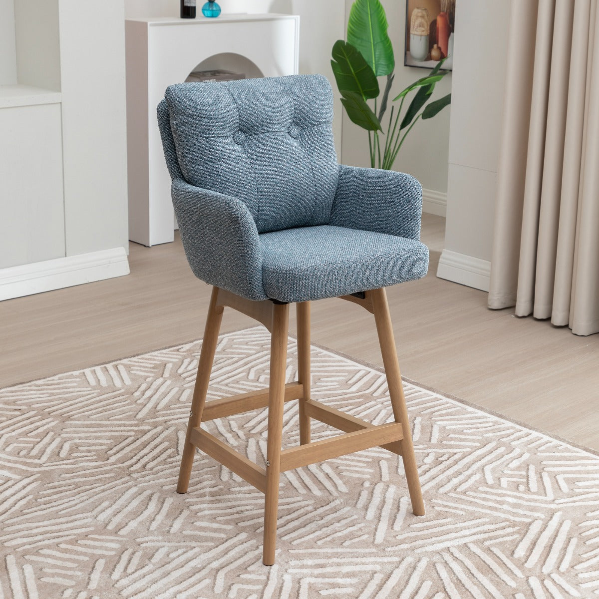 Cotswold Fabric Counter Stool Storm Teal