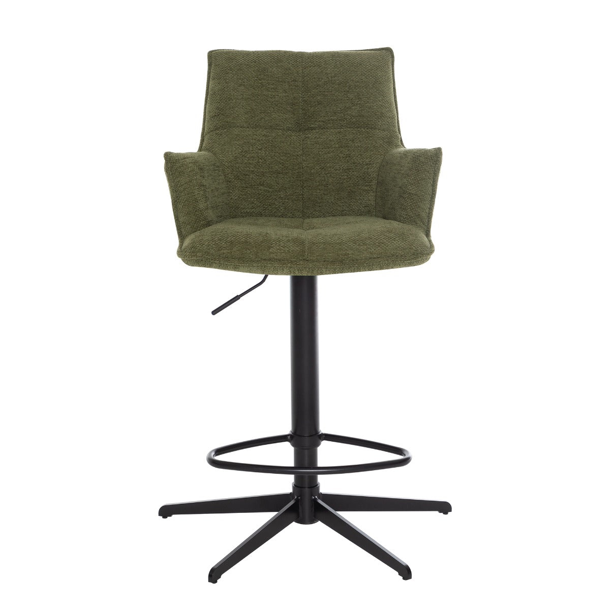 Jacob Bar Stool Green Fabric