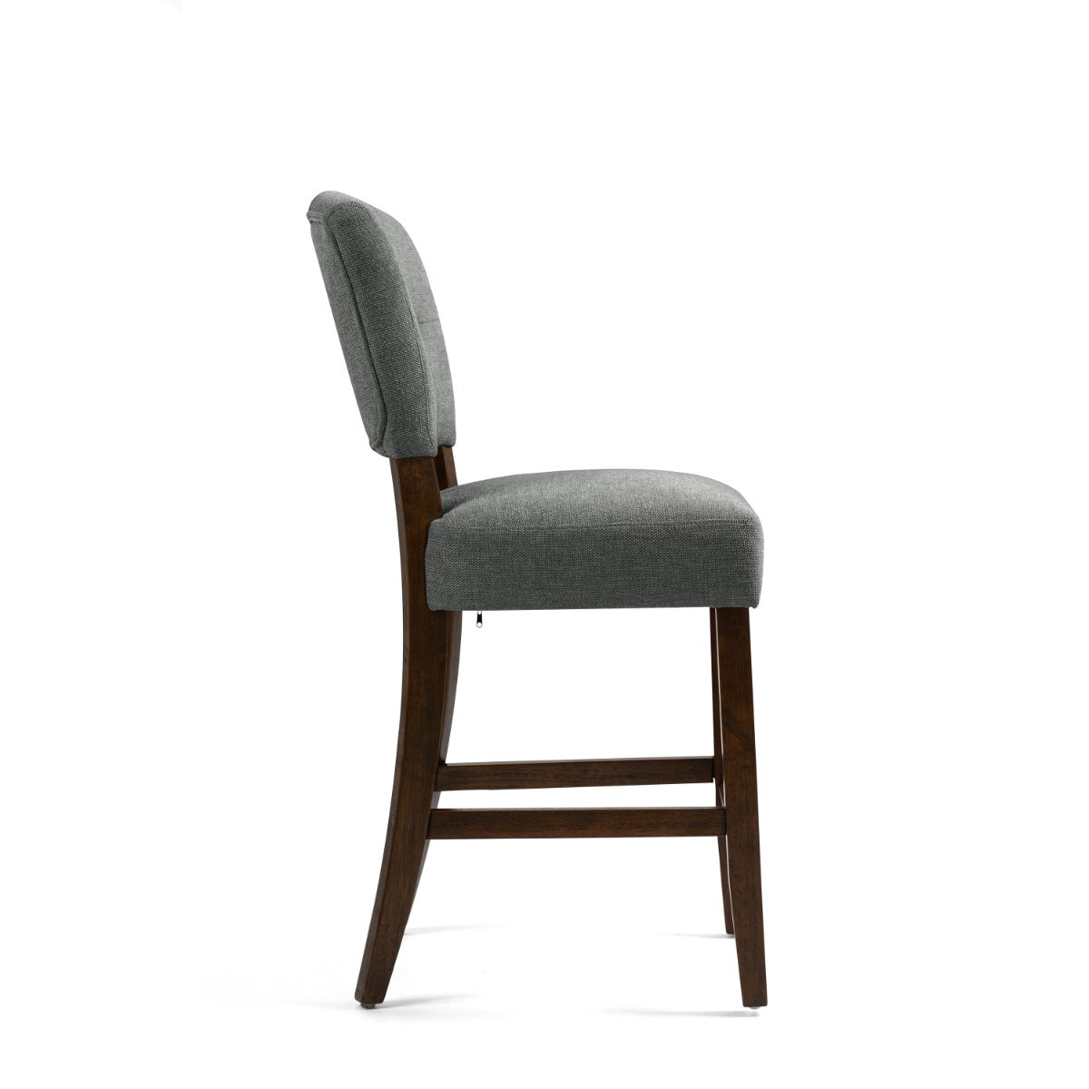 Oakridge Counter Stool - Grey Fabric Dark Oak
